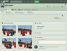Tablet Screenshot of haloo-japan.deviantart.com