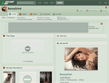 Tablet Screenshot of bunnygrind.deviantart.com