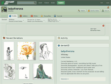 Tablet Screenshot of ladyofverona.deviantart.com
