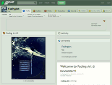 Tablet Screenshot of fadingart.deviantart.com