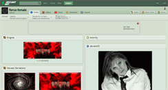 Desktop Screenshot of fierce-female.deviantart.com