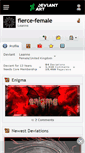 Mobile Screenshot of fierce-female.deviantart.com