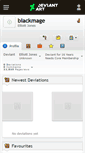 Mobile Screenshot of blackmage.deviantart.com