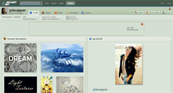 Desktop Screenshot of juliecajayon.deviantart.com