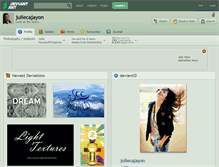Tablet Screenshot of juliecajayon.deviantart.com