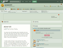 Tablet Screenshot of narutolvr01.deviantart.com