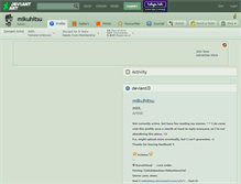 Tablet Screenshot of mikuhitsu.deviantart.com