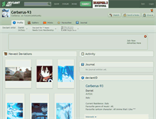 Tablet Screenshot of cerberus-93.deviantart.com