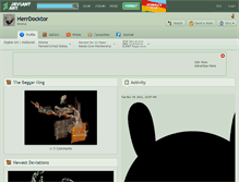 Tablet Screenshot of herrdocktor.deviantart.com