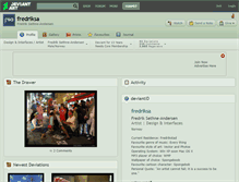 Tablet Screenshot of fredriksa.deviantart.com