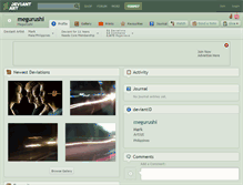 Tablet Screenshot of megurushi.deviantart.com