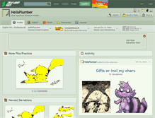 Tablet Screenshot of hellsplumber.deviantart.com