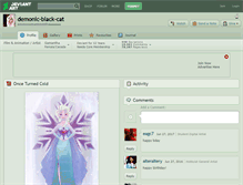Tablet Screenshot of demonic-black-cat.deviantart.com