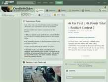 Tablet Screenshot of cloudstrifeclub.deviantart.com