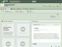 Tablet Screenshot of popperchick321.deviantart.com