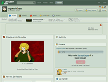 Tablet Screenshot of myomi-chan.deviantart.com