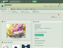 Tablet Screenshot of chernotrav.deviantart.com