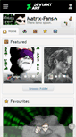 Mobile Screenshot of matrix-fans.deviantart.com