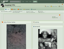 Tablet Screenshot of inuyashajr1994.deviantart.com