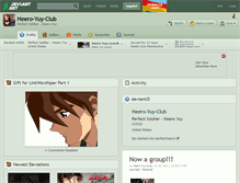 Tablet Screenshot of heero-yuy-club.deviantart.com