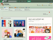 Tablet Screenshot of chibigaia.deviantart.com