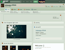 Tablet Screenshot of lostpuppy-stock.deviantart.com