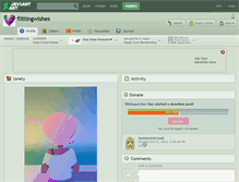 Tablet Screenshot of flittingwishes.deviantart.com