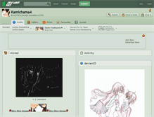 Tablet Screenshot of kamichama4.deviantart.com