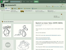 Tablet Screenshot of joe-awesome93.deviantart.com