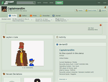 Tablet Screenshot of captainrand0m.deviantart.com