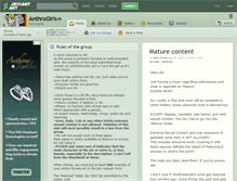 Tablet Screenshot of anthrogirls.deviantart.com