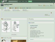 Tablet Screenshot of mystical-maori.deviantart.com