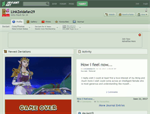 Tablet Screenshot of linkzeldafan29.deviantart.com