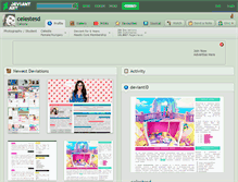 Tablet Screenshot of celestesd.deviantart.com