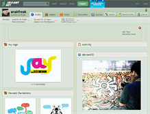 Tablet Screenshot of anakfreak.deviantart.com