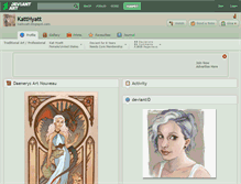 Tablet Screenshot of katthyatt.deviantart.com