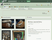 Tablet Screenshot of marshall-art.deviantart.com