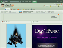 Tablet Screenshot of halopanda.deviantart.com