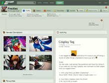Tablet Screenshot of frecklez.deviantart.com