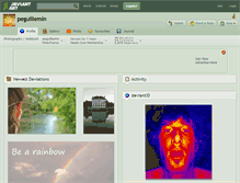 Tablet Screenshot of peguillemin.deviantart.com