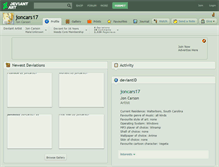 Tablet Screenshot of joncars17.deviantart.com