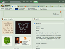 Tablet Screenshot of lazunov.deviantart.com