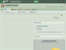 Tablet Screenshot of cheybobstevepants.deviantart.com