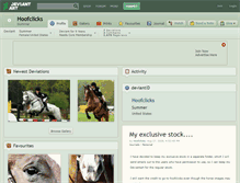 Tablet Screenshot of hoofclicks.deviantart.com