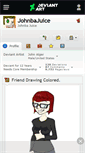 Mobile Screenshot of johnbajuice.deviantart.com