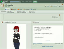 Tablet Screenshot of johnbajuice.deviantart.com
