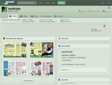 Tablet Screenshot of mattriddle.deviantart.com