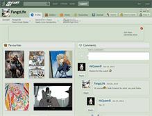 Tablet Screenshot of fangzlife.deviantart.com