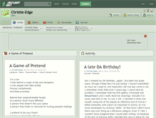 Tablet Screenshot of christie-edge.deviantart.com