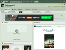 Tablet Screenshot of lilbittydemon.deviantart.com